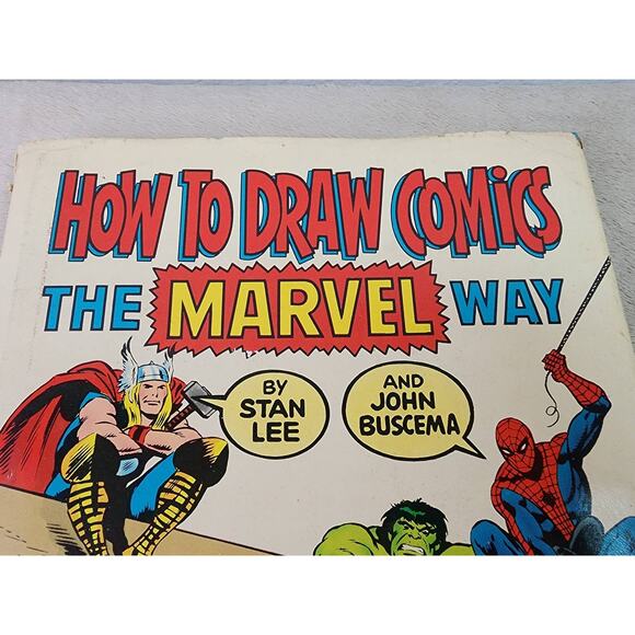 Marvel How To Draw Comics By Stan Lee 1978 Hardcover Made in USA - Picture 2 of 14